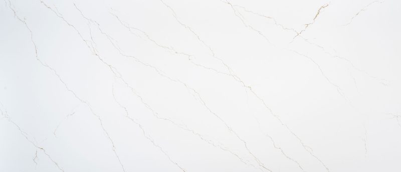 Calacatta Miraggio Gold quartz countertop by MSI Surfaces
